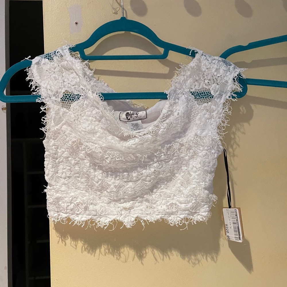 Nightcap Off Shoulder Crop Top